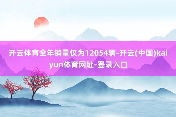 开云体育全年销量仅为12054辆-开云(中国)kaiyun体