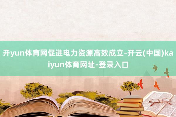 开yun体育网促进电力资源高效成立-开云(中国)kaiyun