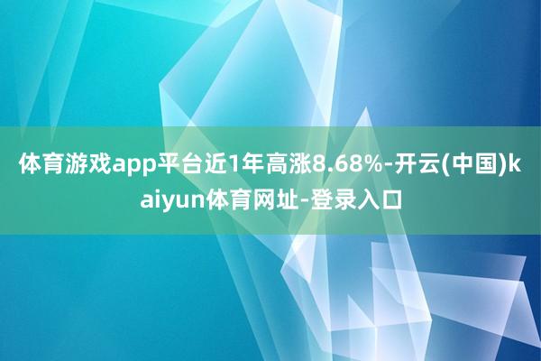体育游戏app平台近1年高涨8.68%-开云(中国)kaiy