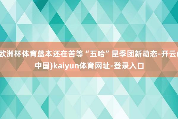 欧洲杯体育蓝本还在苦等“五哈”昆季团新动态-开云(中国)ka